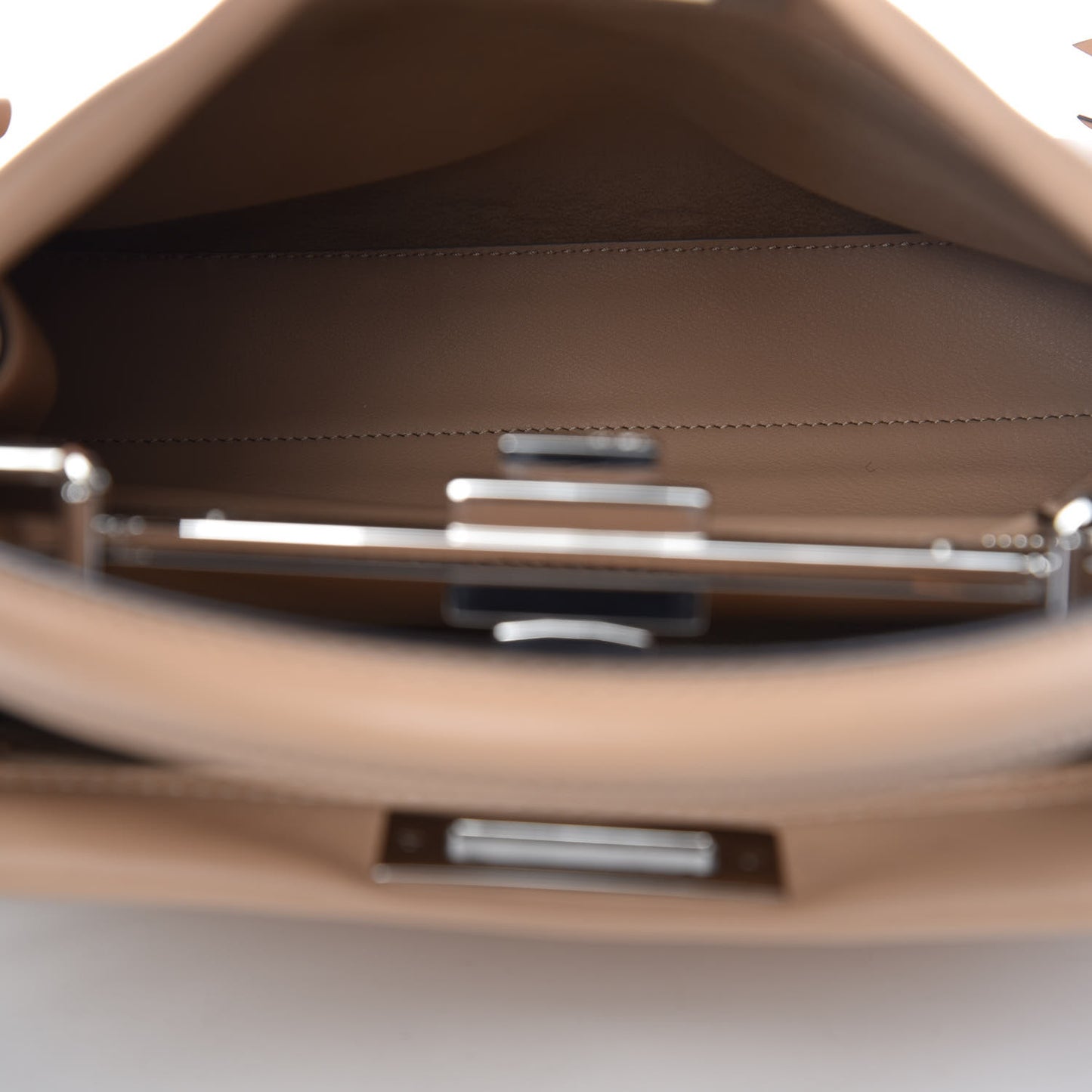 Vitello Seta Century Nappa Whipstitch Medium Peekaboo Iconic Satchel Makeup