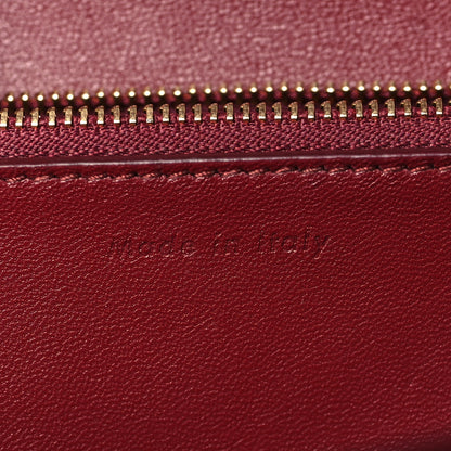 Celine Box Calfskin Medium Classic Box Flap Bag Burgundy 6 of 9