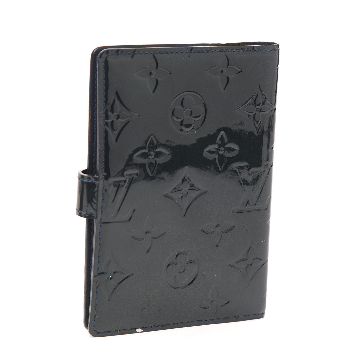 Louis Vuitton Vernis Small Ring Agenda Cover Blue Infini 2 of 6