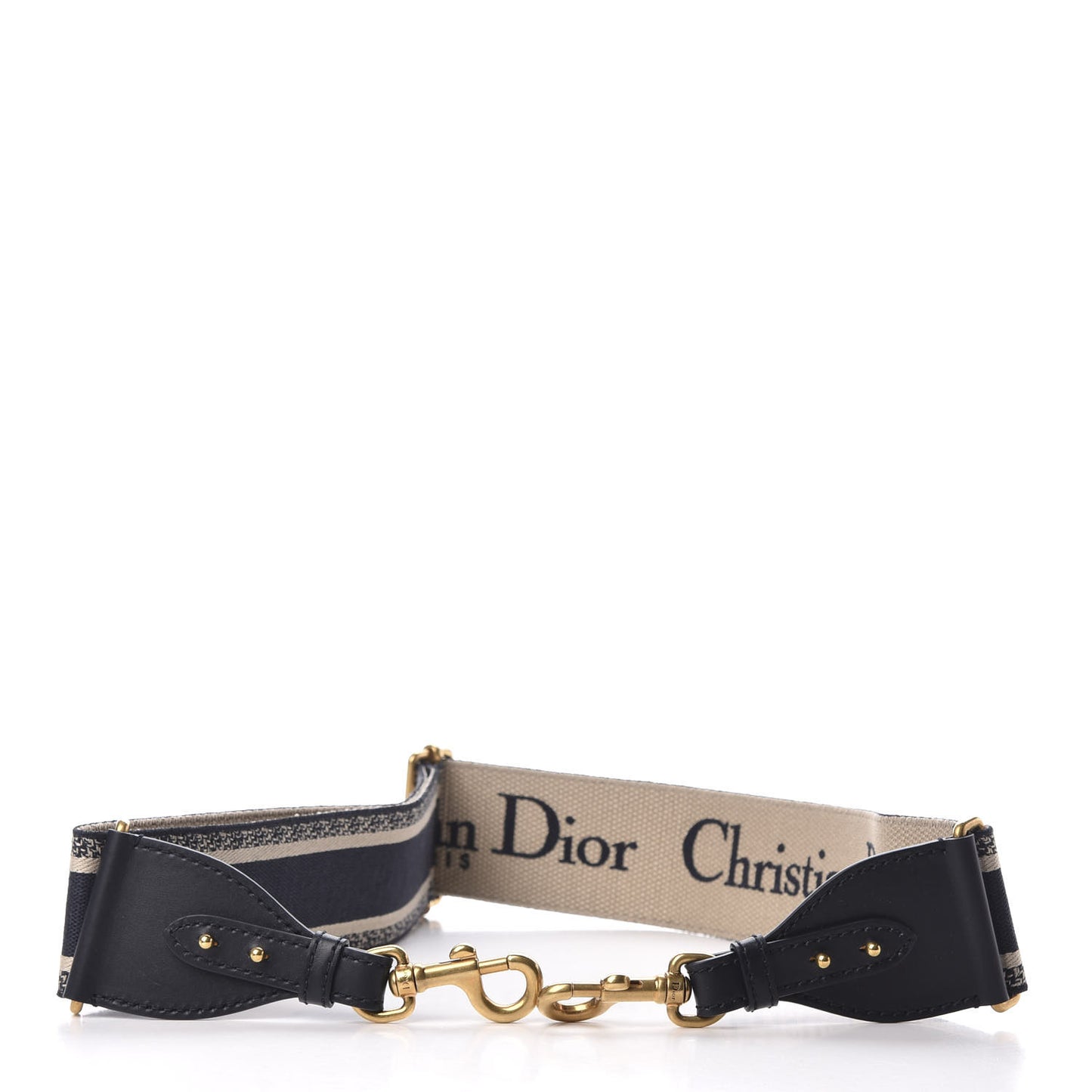 Canvas Embroidered Adjustable Shoulder Strap Blue