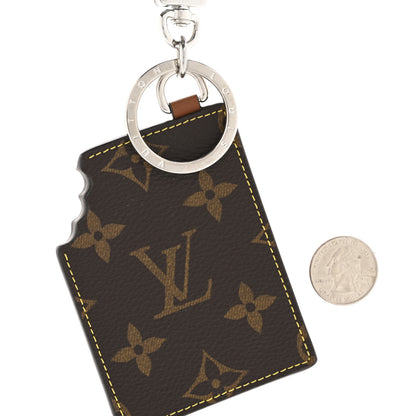 Louis Vuitton Monogram Chocolate Bar Charm Key Holder 3 of 5