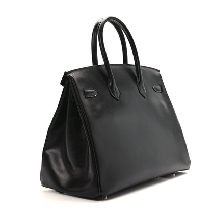 Hermes Box Guilloche Birkin 35 Black 3 of 12
