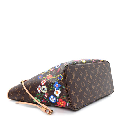 Louis Vuitton LV X TM Monogram Flowers Neverfull MM 4 of 9