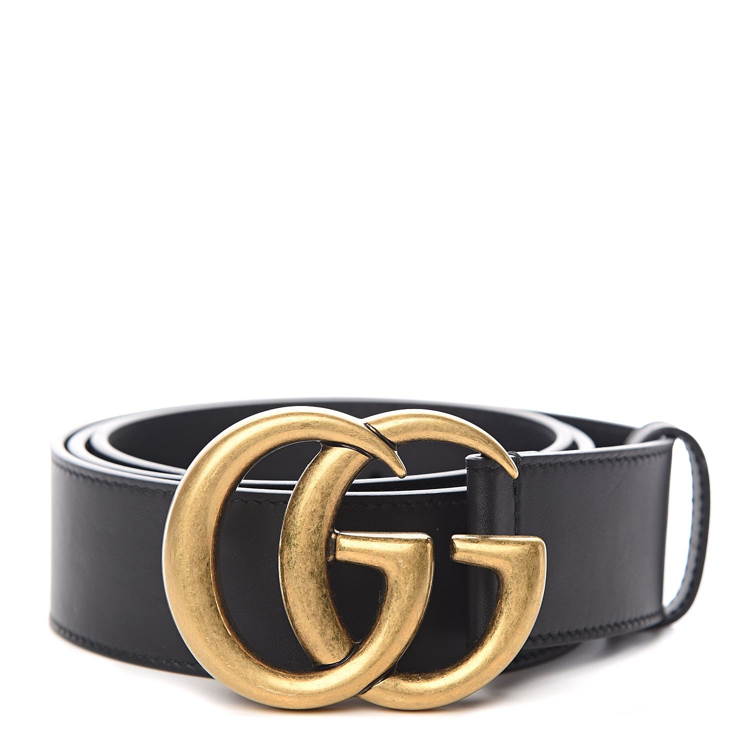 Gucci Calfskin Double G 40mm Belt 90 36 Black 1 of 6