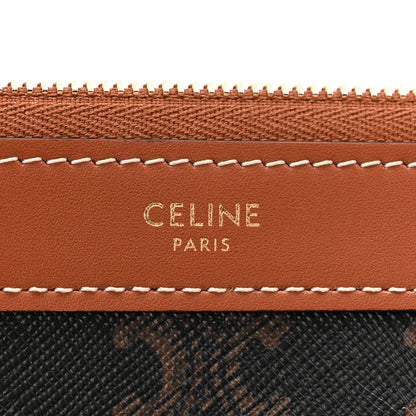 Celine Triomphe Canvas Calfskin Shopper Tote Tan 7 of 12