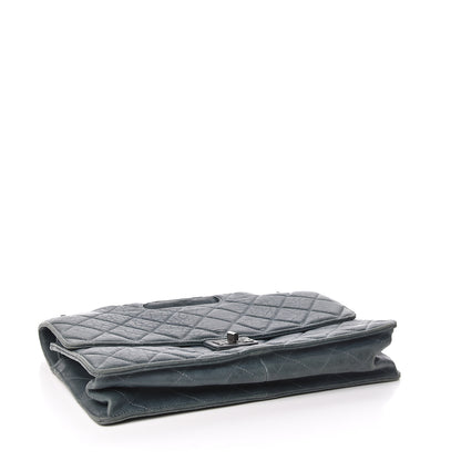 Chanel Washed Lambskin Quilted Maxi Take Away Flap Turquoise 4 of 11