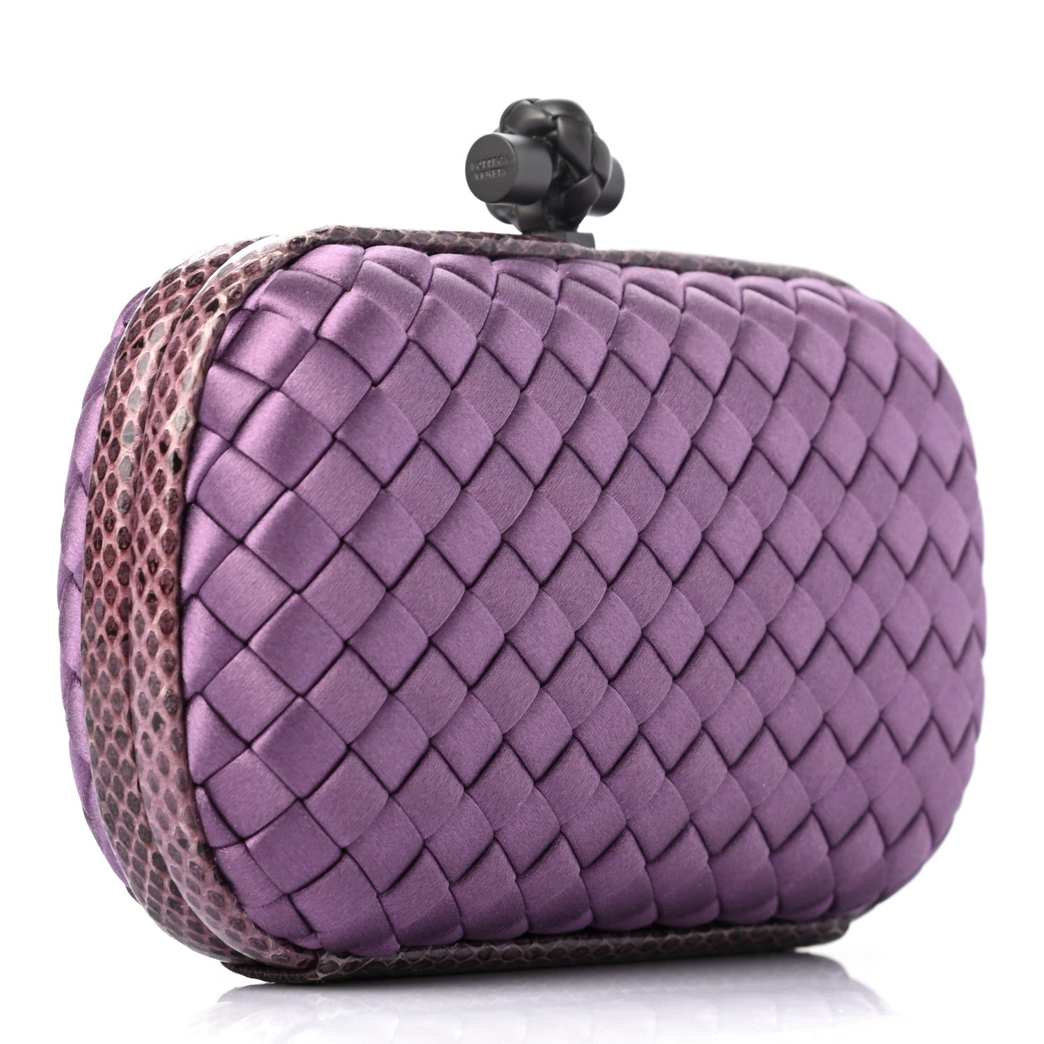 Bottega Veneta Satin Intreccio Impero Ayers Knot Clutch 3 of 6