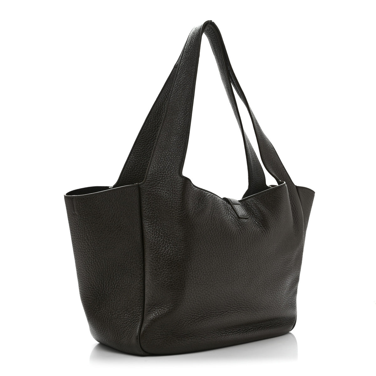 Grained Deerskin Bea Tote Light Musk