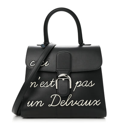 Delvaux Calfskin MM L'Humour Brillant Satchel Black 1 of 11