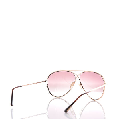 Tom Ford Peter Aviator Sunglasses TF142 Pink Gold 4 of 8