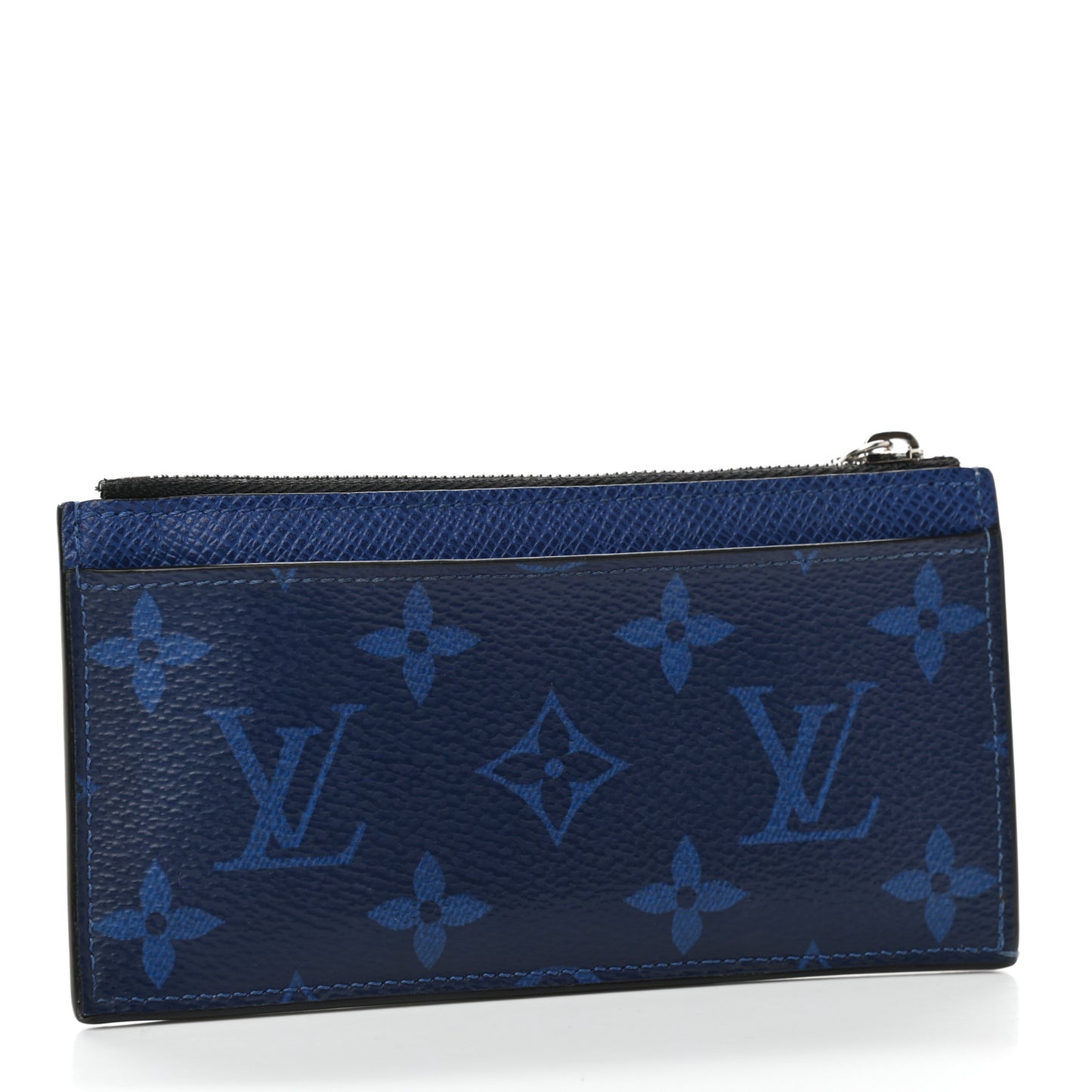 Monogram Taiga Coin Card Holder Cobalt