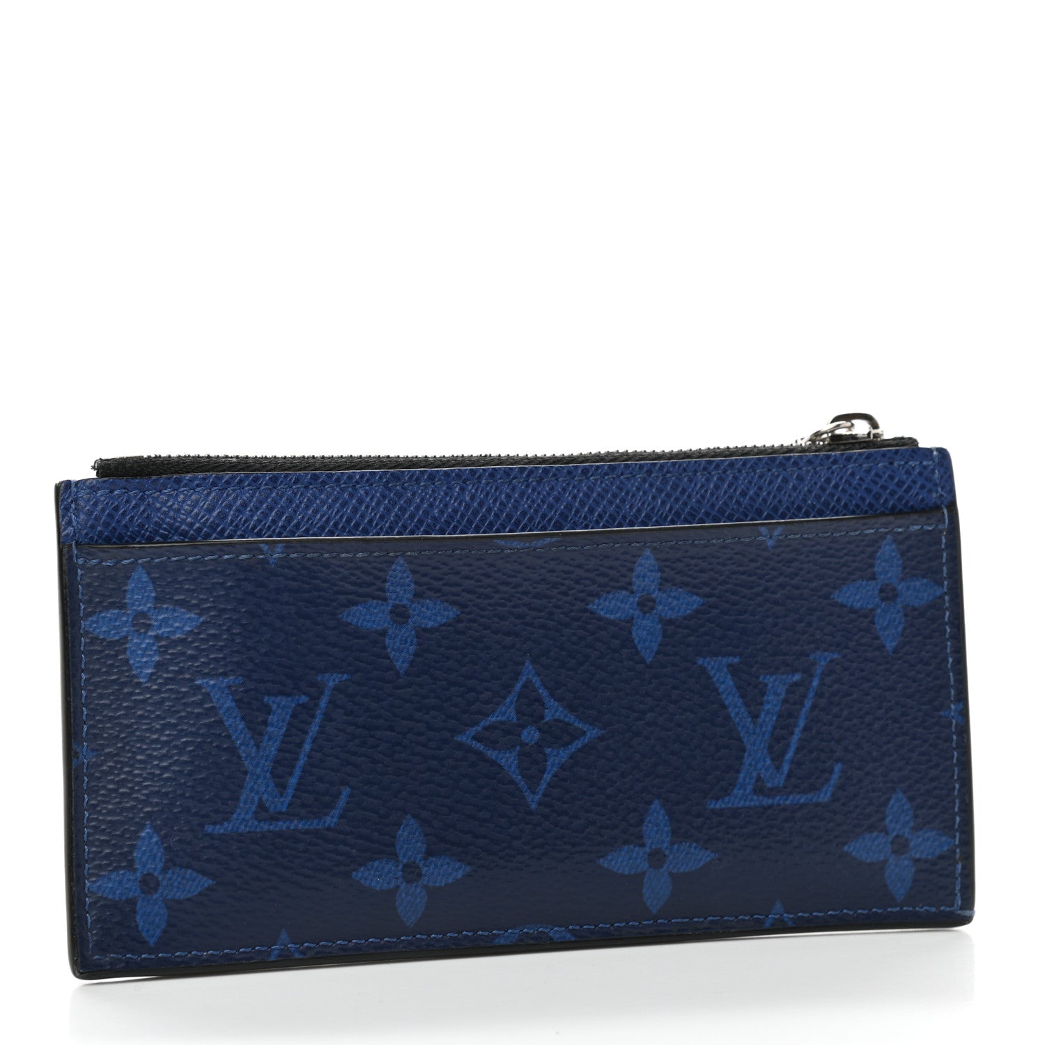 Louis Vuitton Monogram Taiga Coin Card Holder Cobalt 3 of 8