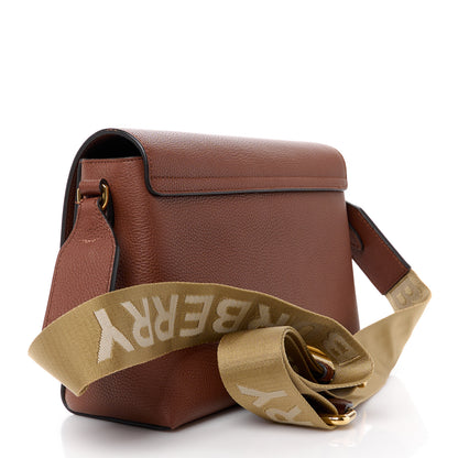 Burberry Calfskin Vintage Check Note Crossbody Bag Tan 3 of 12
