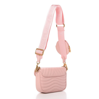 Louis Vuitton Calfskin New Wave Multi Pochette Rose Ballerine 3 of 11