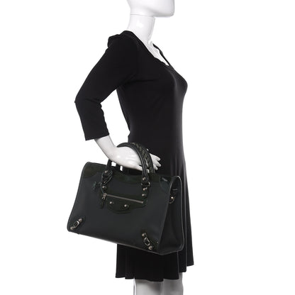 Balenciaga Smooth Calfskin Metallic Patent Giant 12 Silver Hardware City Vert Poker Fonce 2 of 12