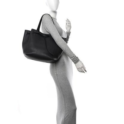 Celine Soft Grained Calfskin Small Belt Cabas Phantom Grey 2 of 15