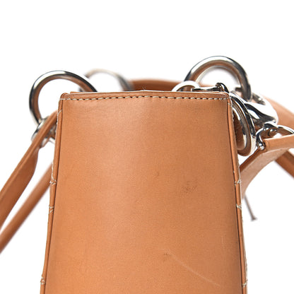 Christian Dior Calfskin Cannage Medium Lady Dior Camel 22 of 24