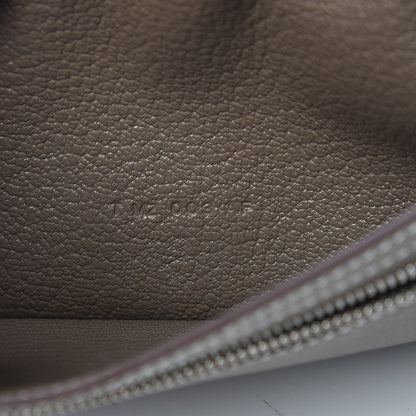 Hermes Chevre Mysore Bearn Gusset Wallet Etoupe 7 of 10