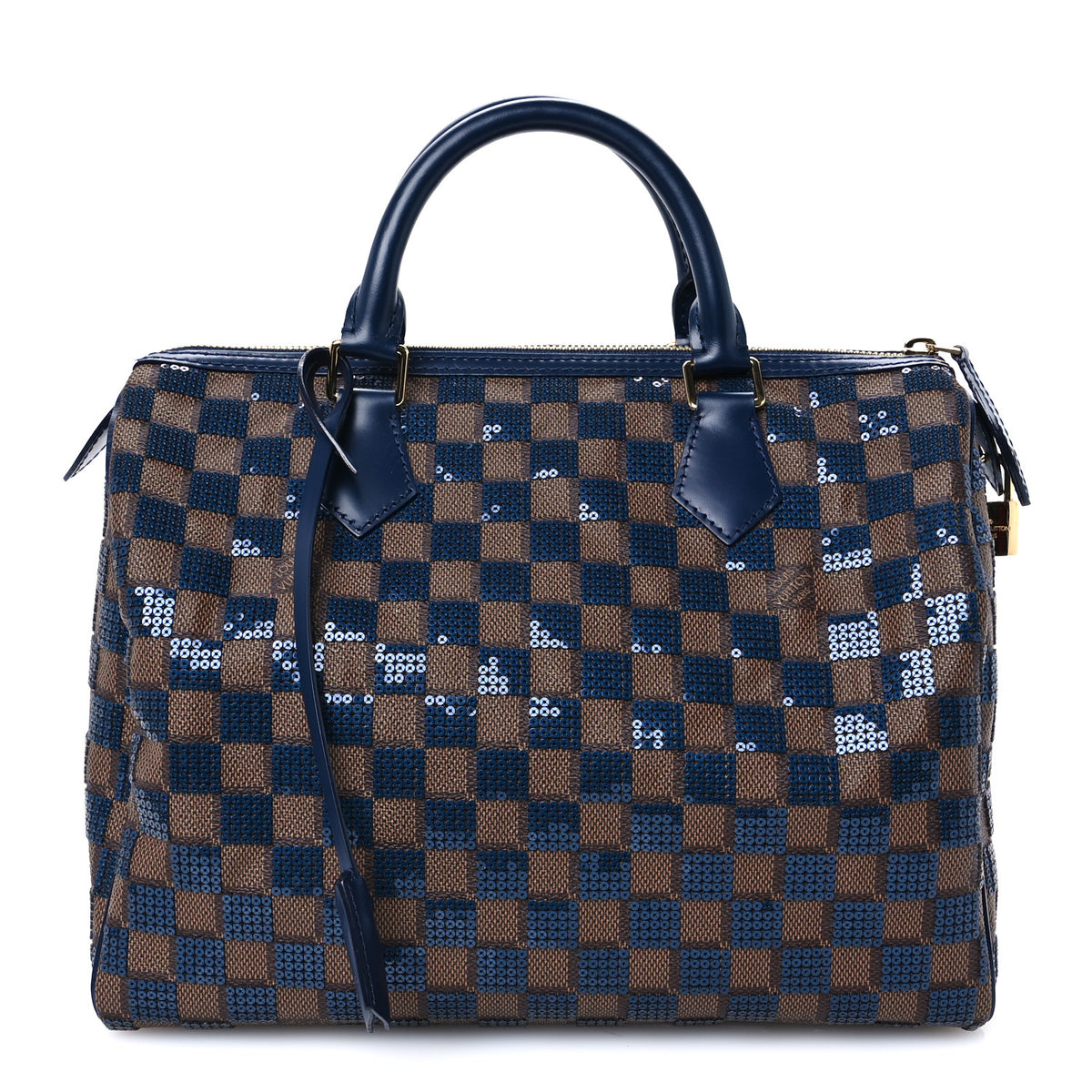 Louis Vuitton Damier Paillettes Speedy 30 Blue 1 of 11