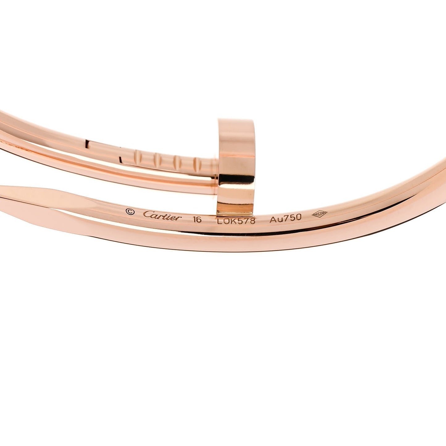 18K Pink Gold Juste Un Clou Bracelet 16