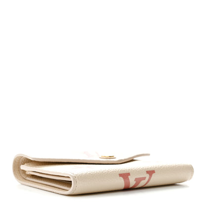 Louis Vuitton Empreinte Monogram Giant Victorine Wallet Creme Bois De Rose 4 of 7