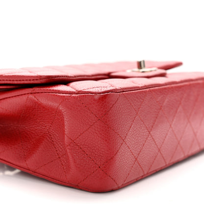Chanel Caviar Quilted Medium Double Flap Red 9 of 10