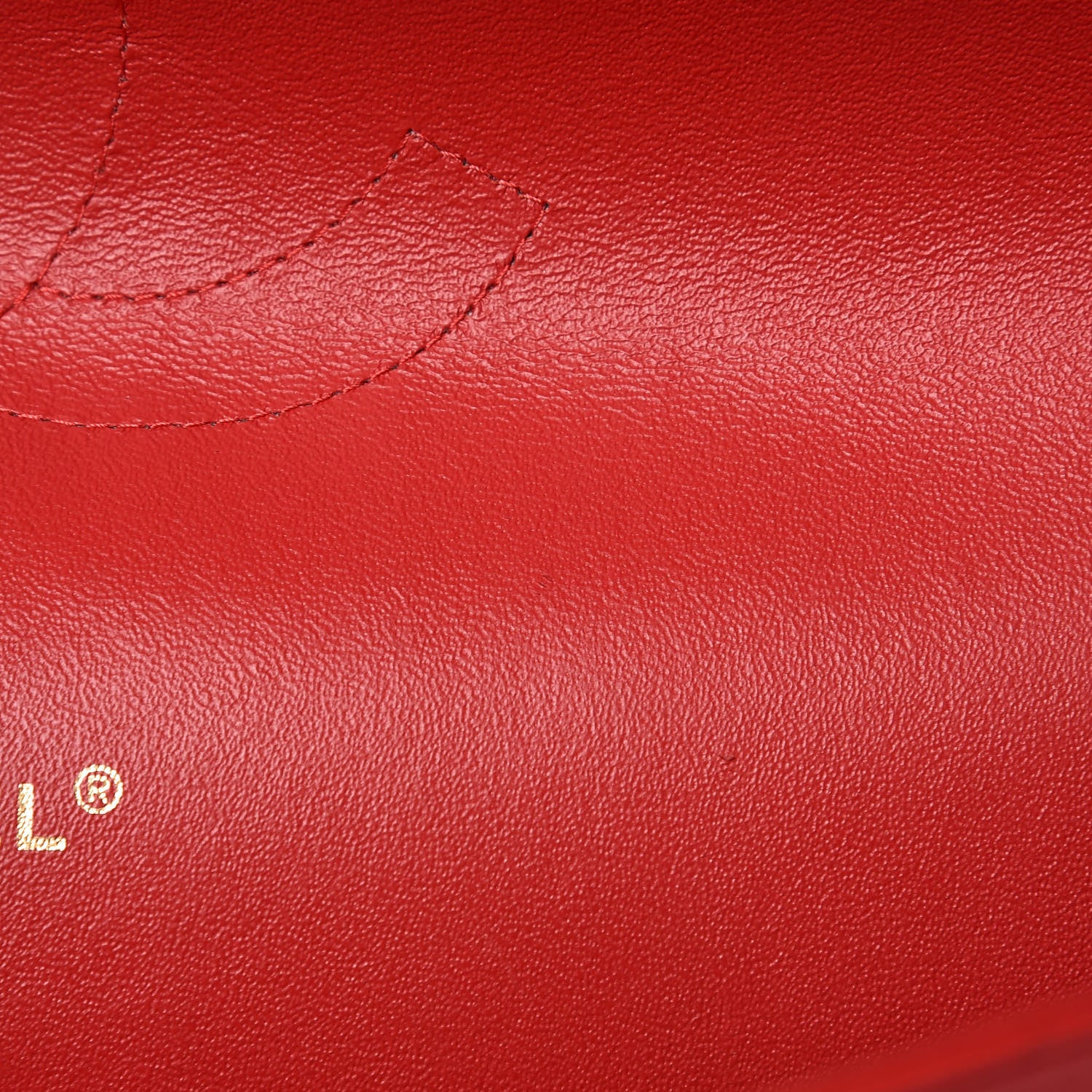 Chanel Lambskin Quilted Maxi Double Flap Red 10 of 15