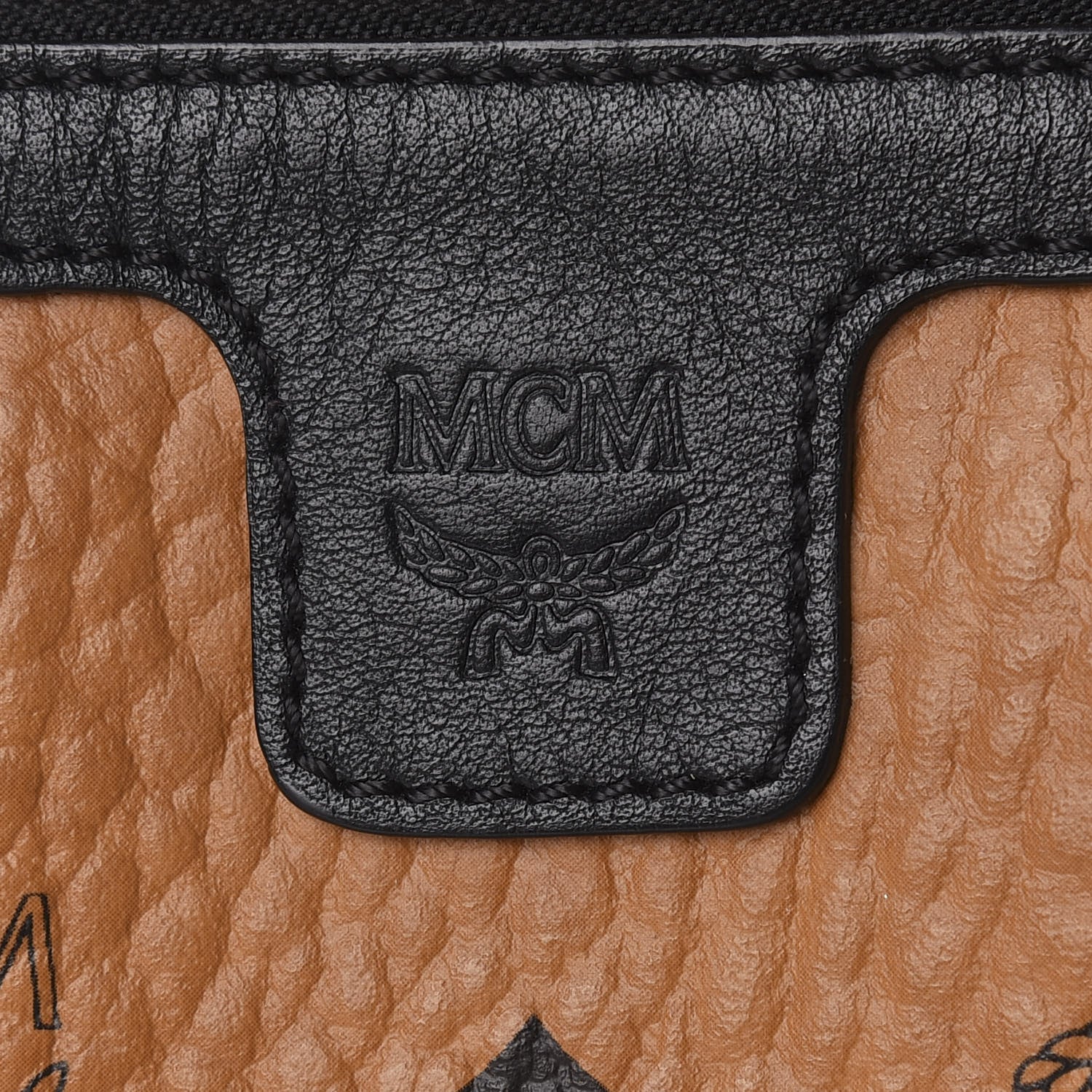 MCM Galaxy Visetos Medium Project Reversible Shopper Tote Cognac Multicolor 14 of 16