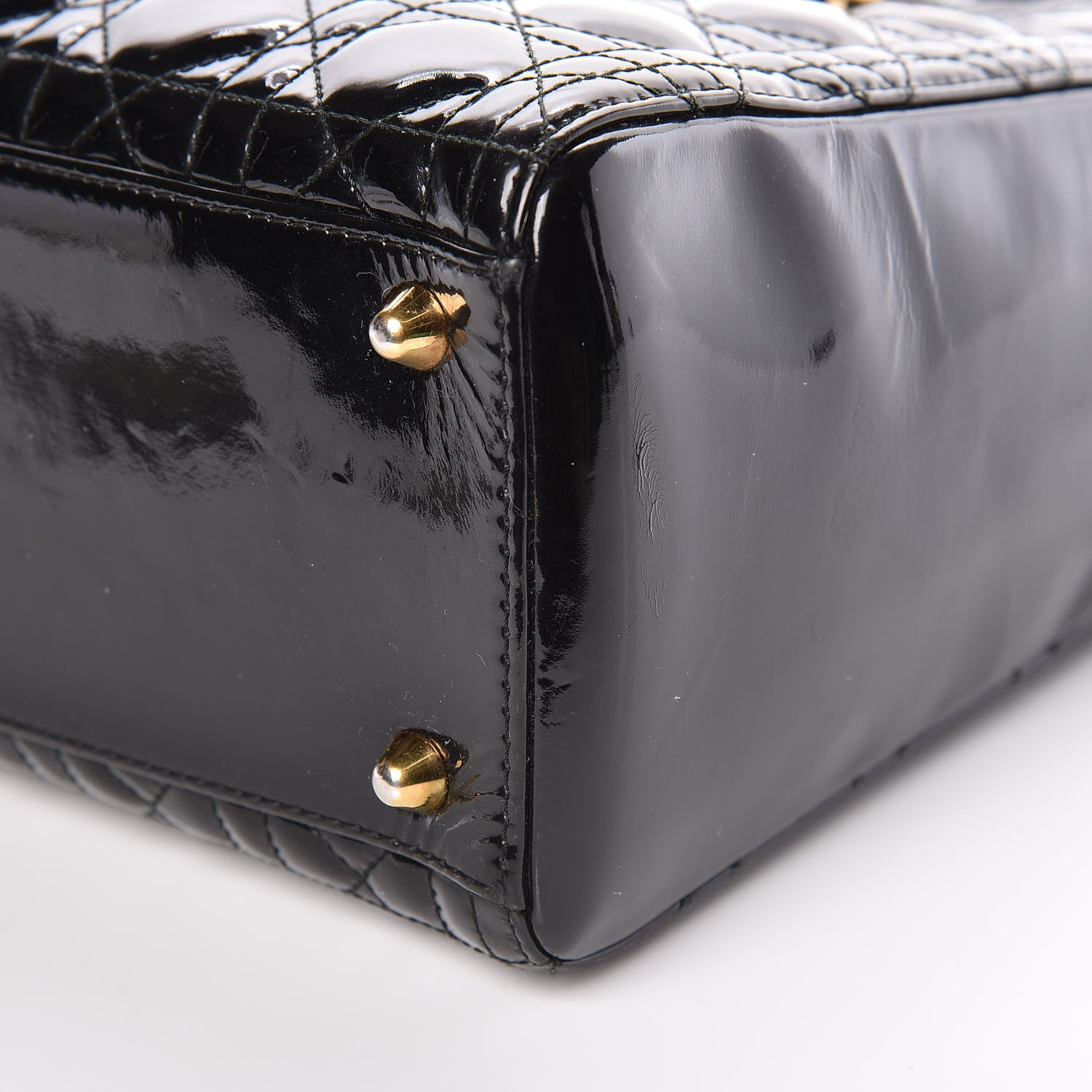Christian Dior Patent Cannage Large Lady Dior Black 14 of 14