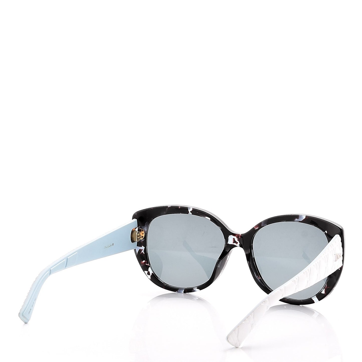 Resin Cannage Dior Lady 1R Sunglasses Havana White Blue