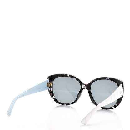 Christian Dior Resin Cannage Dior Lady 1R Sunglasses Havana White Blue 4 of 9