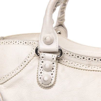 Balenciaga Agneau Giant Brogues Hardware City White Light 15 of 18