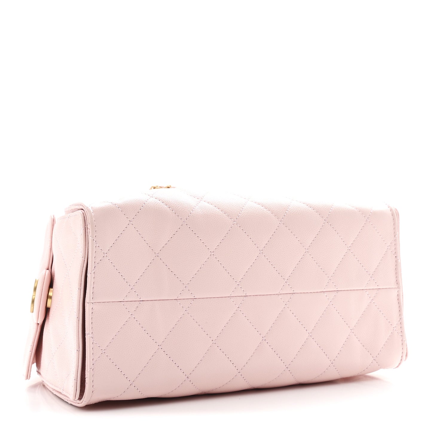 Caviar Quilted Small Chanel 25 Handbag Light Pink