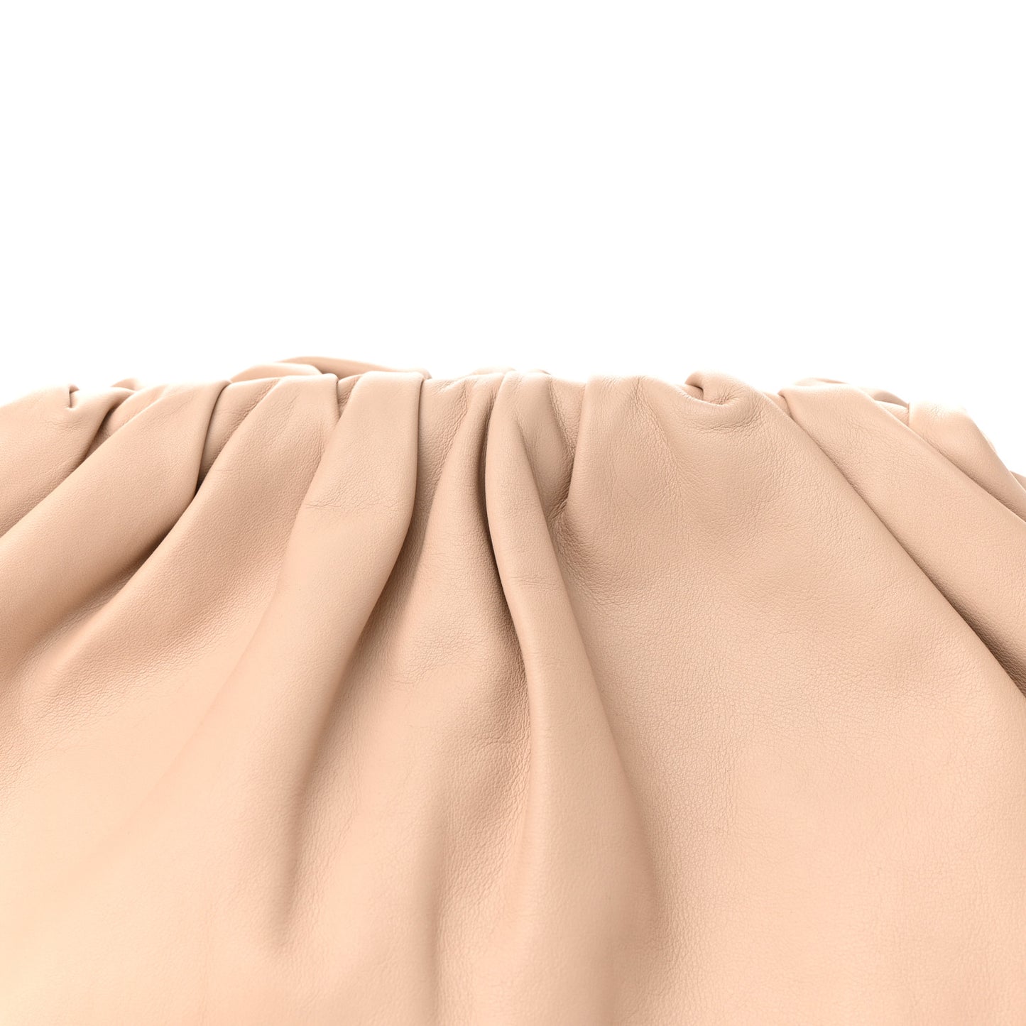 Smooth Butter Calf The Pouch Oversized Clutch Nude
