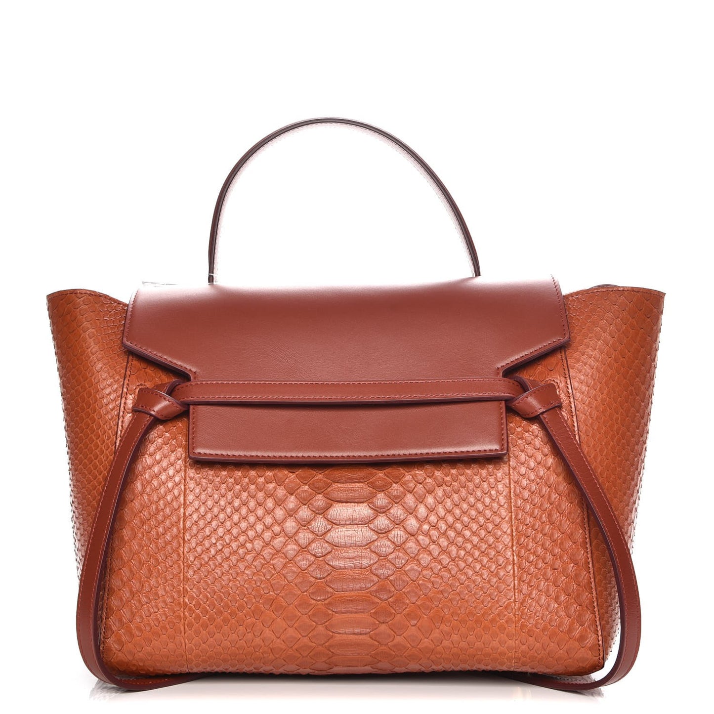 Python Mini Belt Bag Red Ochre