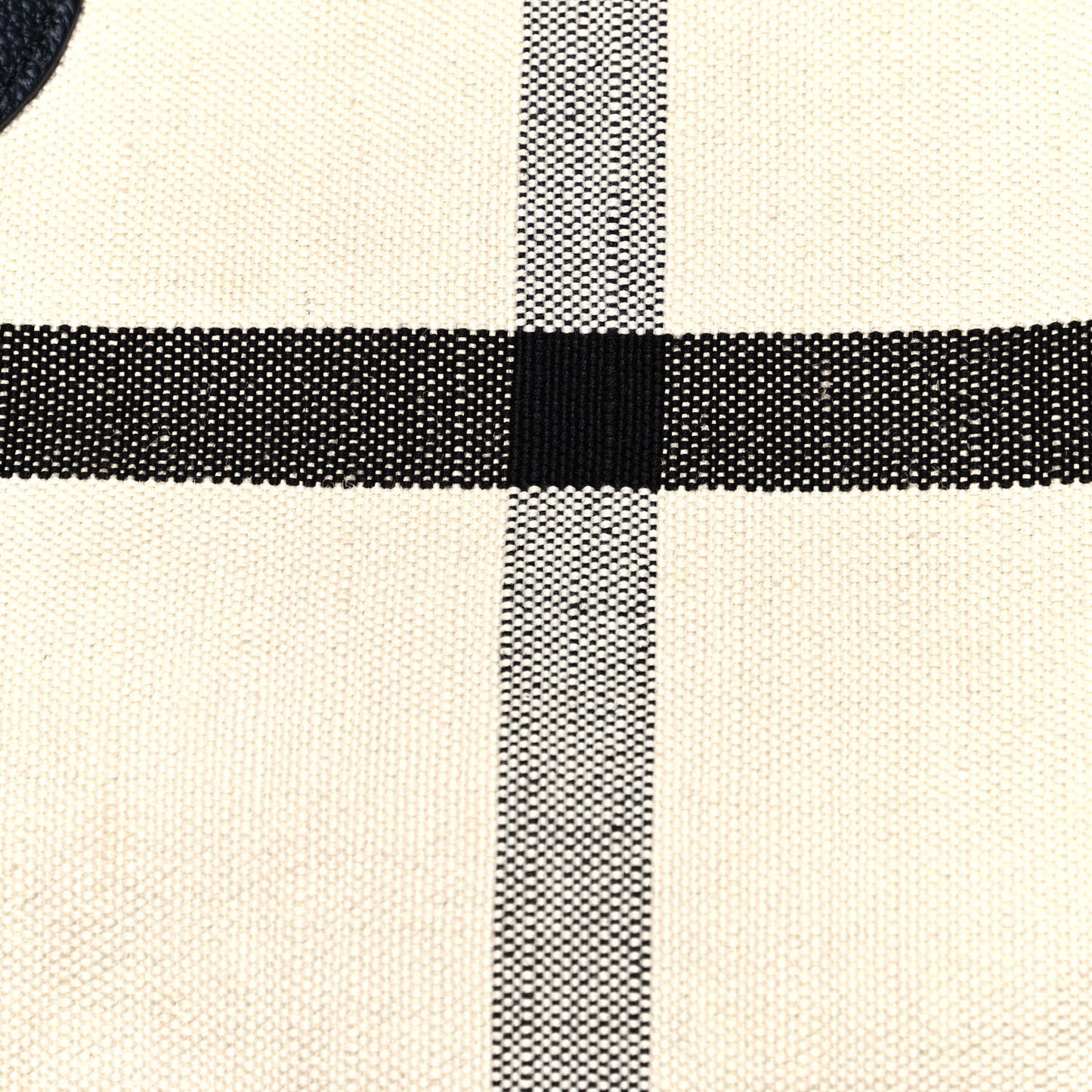 Coated Canvas Mega Check Sketchbook Reversible Tote White Black