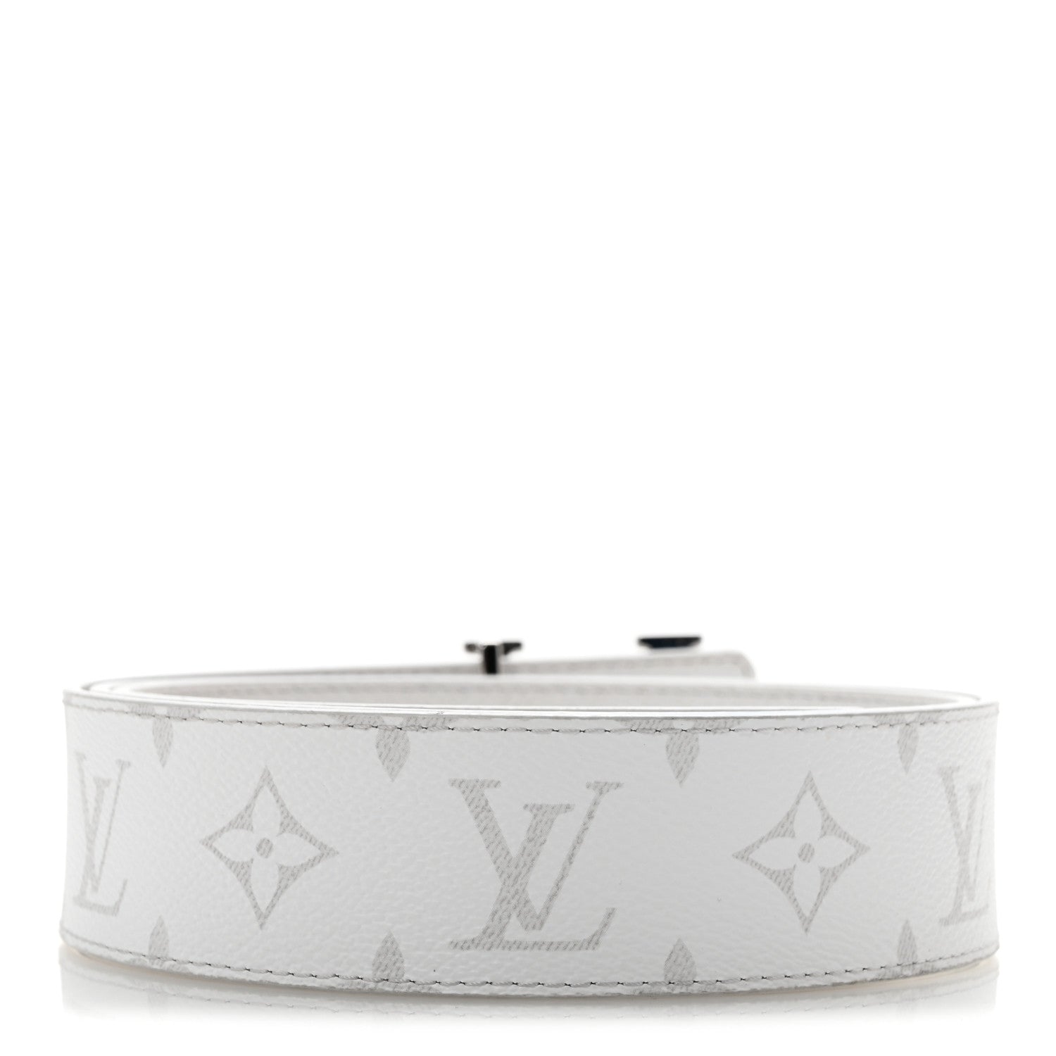 Louis Vuitton Taiga Monogram 40mm LV Initiales Belt  100 40 White 2 of 7
