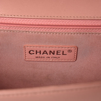 Chanel Lambskin Quilted New Medium Boy Flap Bag Pink 6 of 18