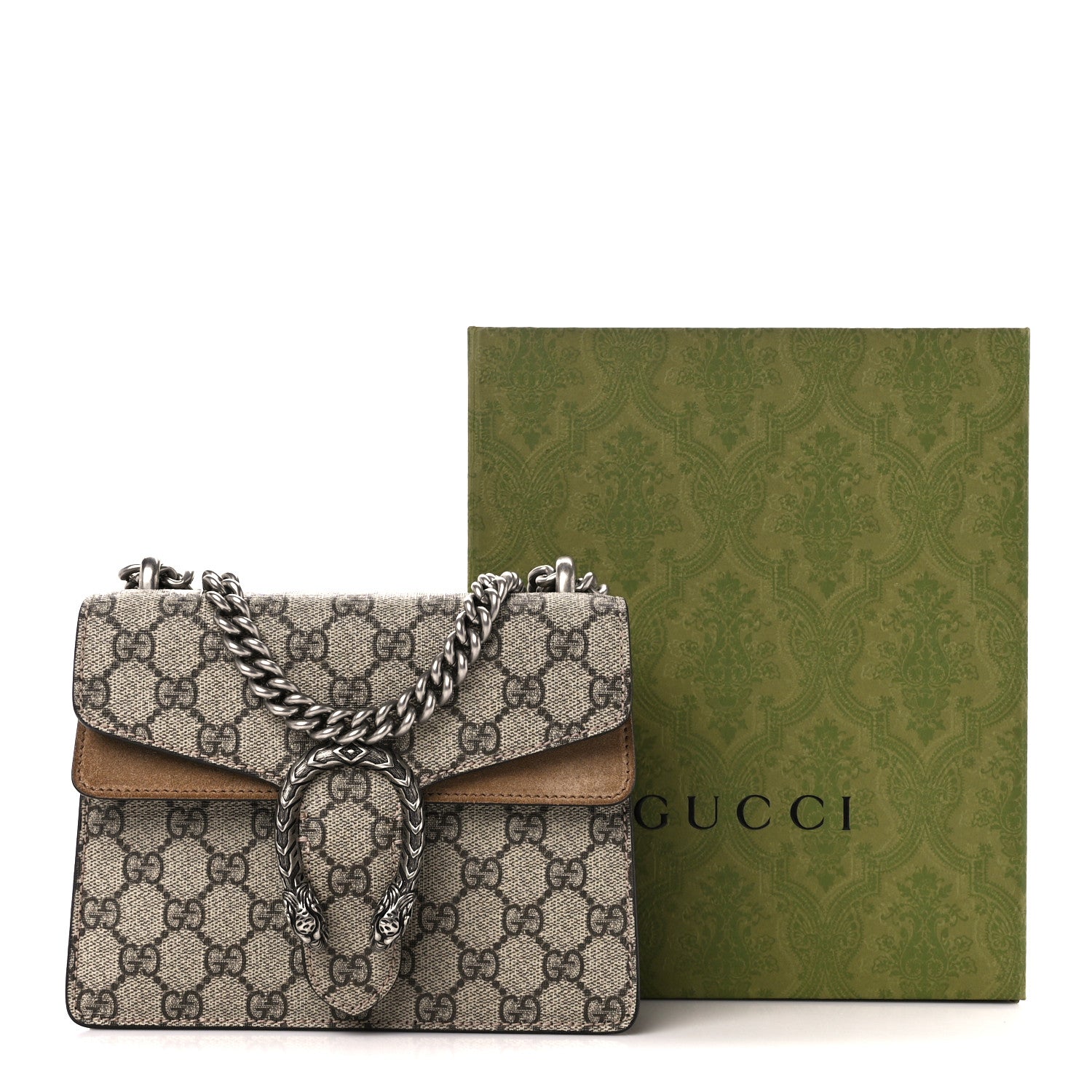 Gucci GG Supreme Monogram Mini Dionysus Shoulder Bag Taupe 11 of 11