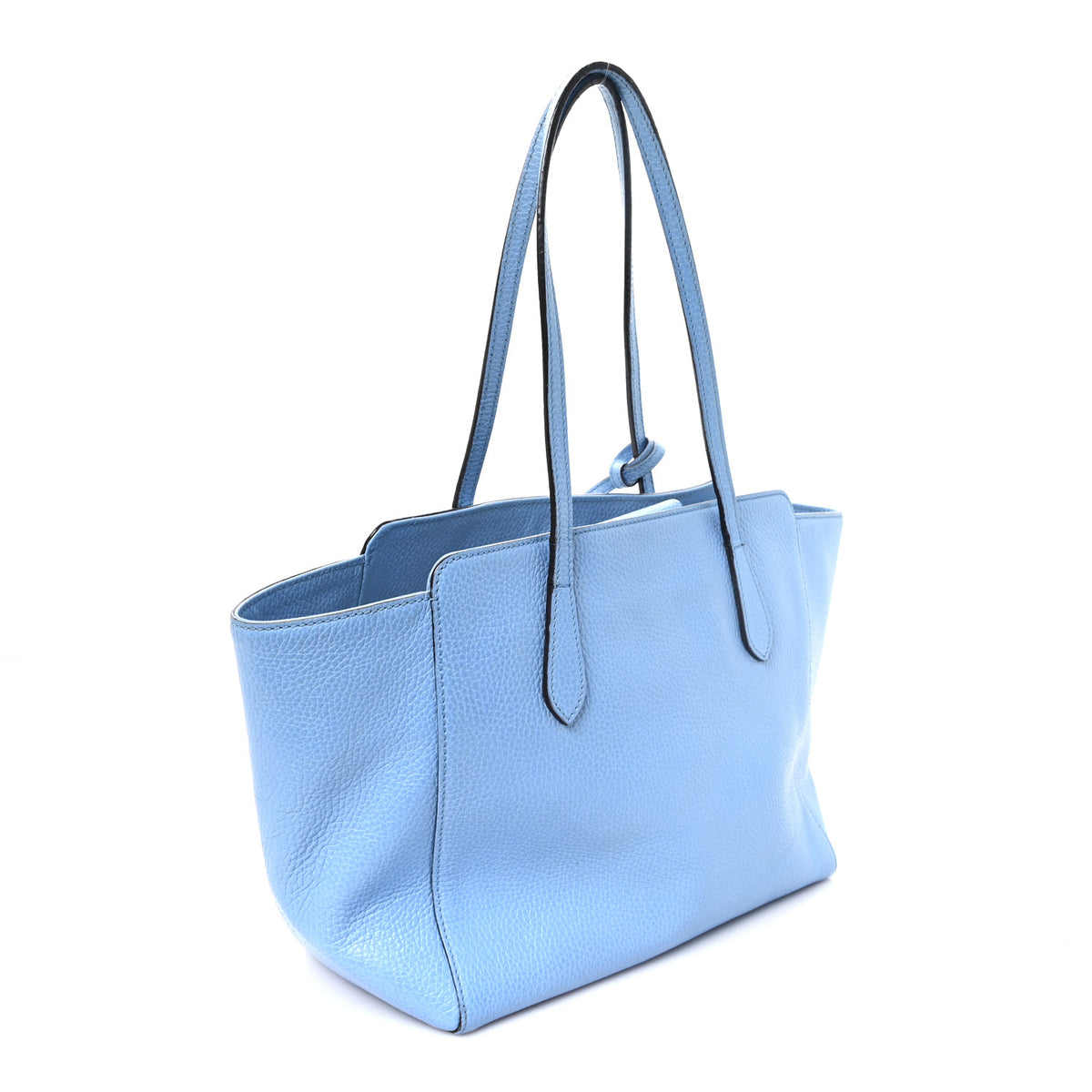 Gucci Dollar Calfskin Small Swing Tote Mineral Blue 3 of 9
