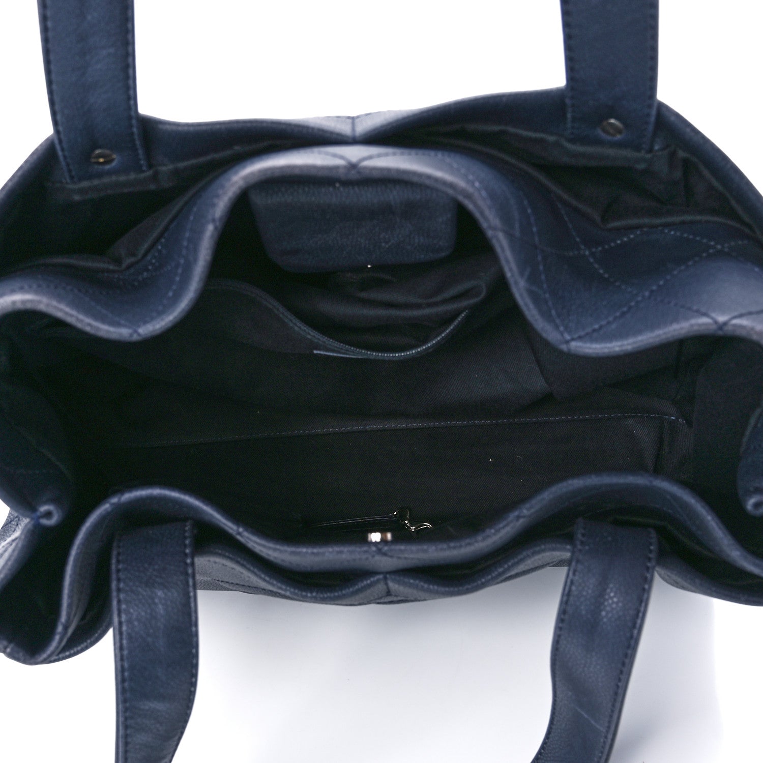 Chanel Caviar Executive Cerf Shopper Tote Navy 5 of 11