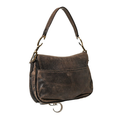 Christian Dior Calfskin Double Saddle Bag Brown 2 of 11