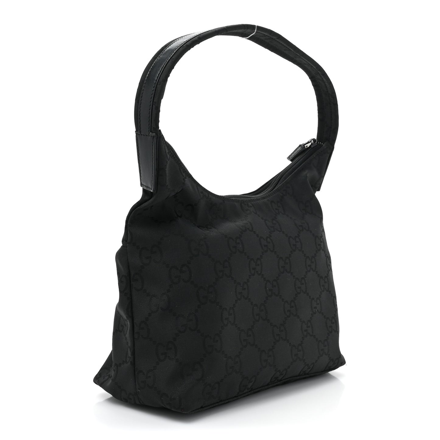 Nylon Monogram Small Hobo Black