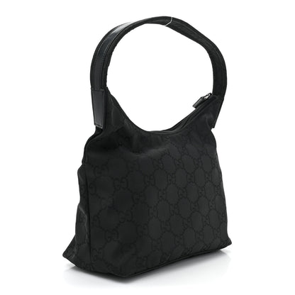 Gucci Nylon Monogram Small Hobo Black 3 of 9