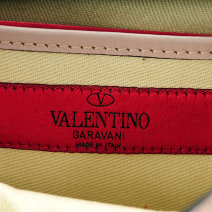 Valentino Garavani Vitello Mini Rockstud Flap Saddle Crossbody Bag Poudre 9 of 9