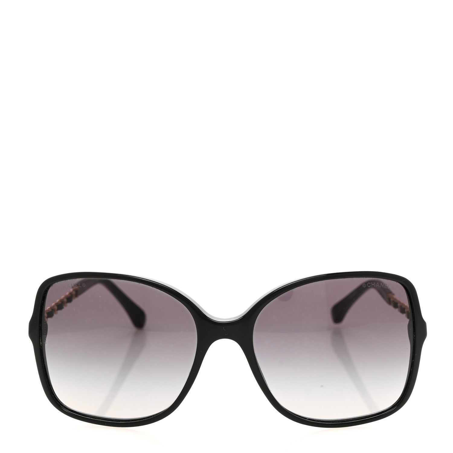 Chanel Lambskin Square Chain Sunglasses 5210-Q Black 2 of 7