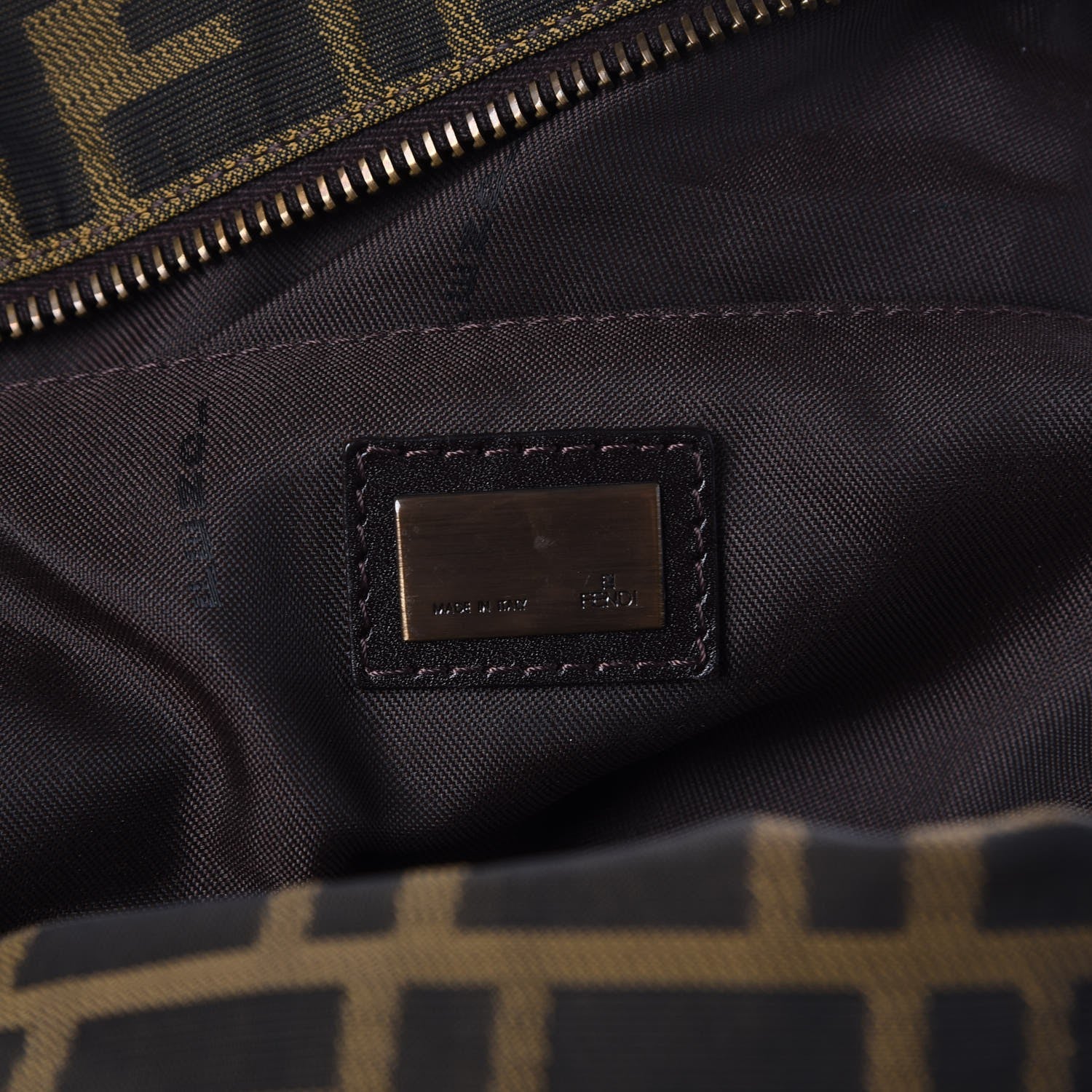 Fendi Zucca Shoulder Bag Tobacco 6 of 9