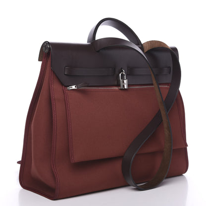 Hermes Toile Vache Hunter Herbag Zip 39 MM Rouge H Ebene 3 of 11