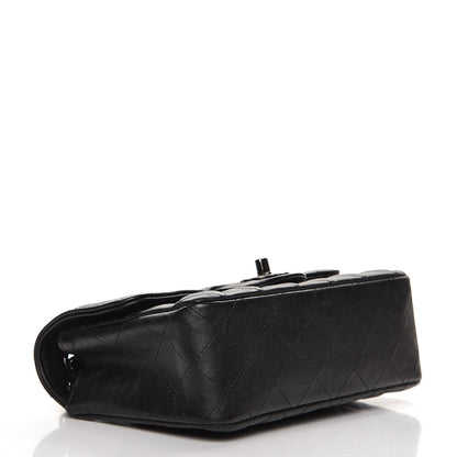 Chanel Crumpled Calfskin Quilted Mini Rectangular Flap So Black 4 of 7