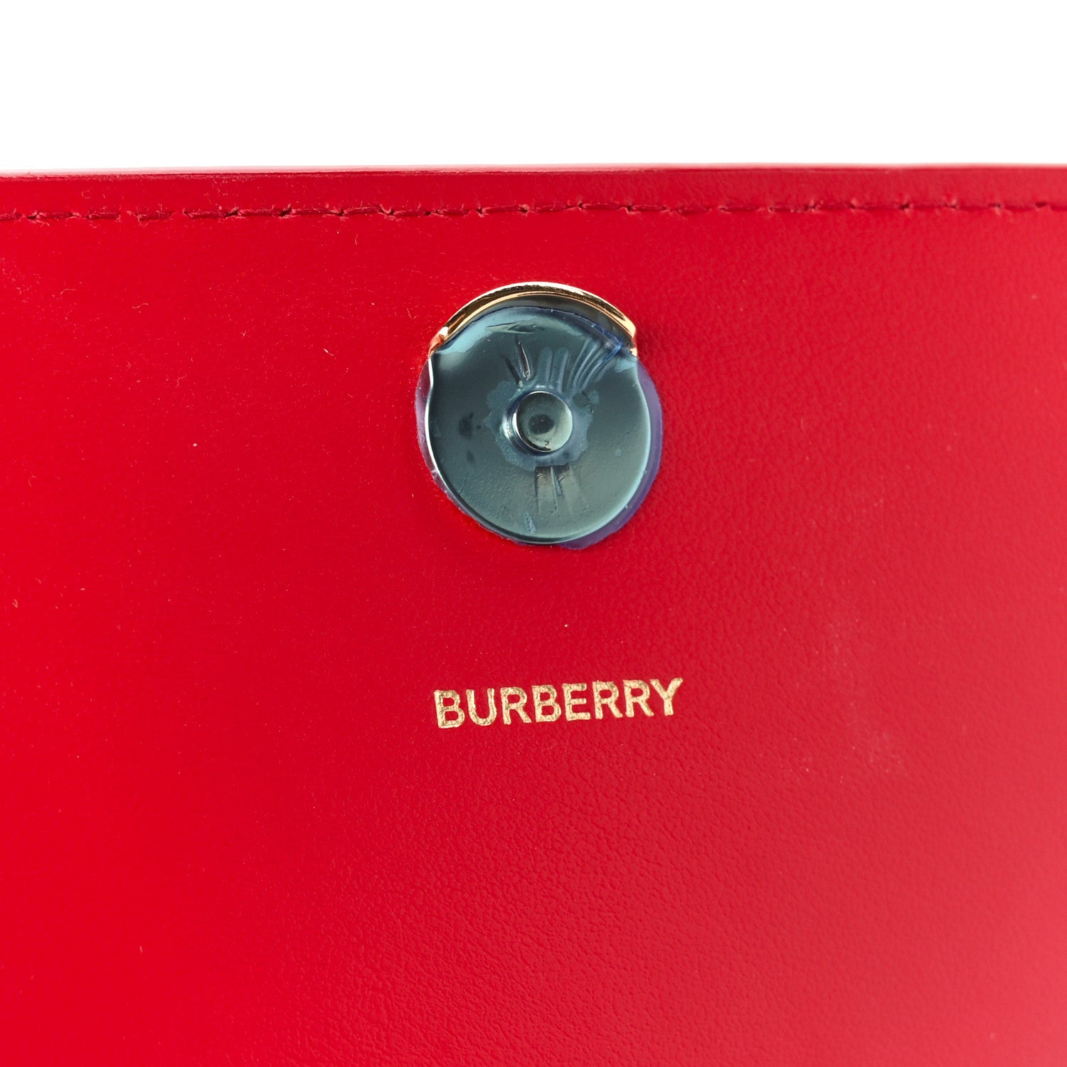 Burberry Calfskin Logo Hazelmere Wallet With Detachable Strap Red 6 of 10